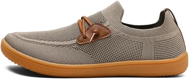 Men's Wide Toe Mesh Barefoot Shoes,Slip-ons,Minimalist, Breathable, Anti-Skid, Flat, Plus Big Sizes