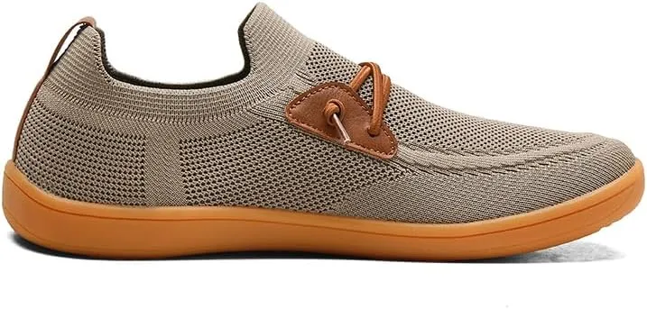Men's Wide Toe Mesh Barefoot Shoes,Slip-ons,Minimalist, Breathable, Anti-Skid, Flat, Plus Big Sizes