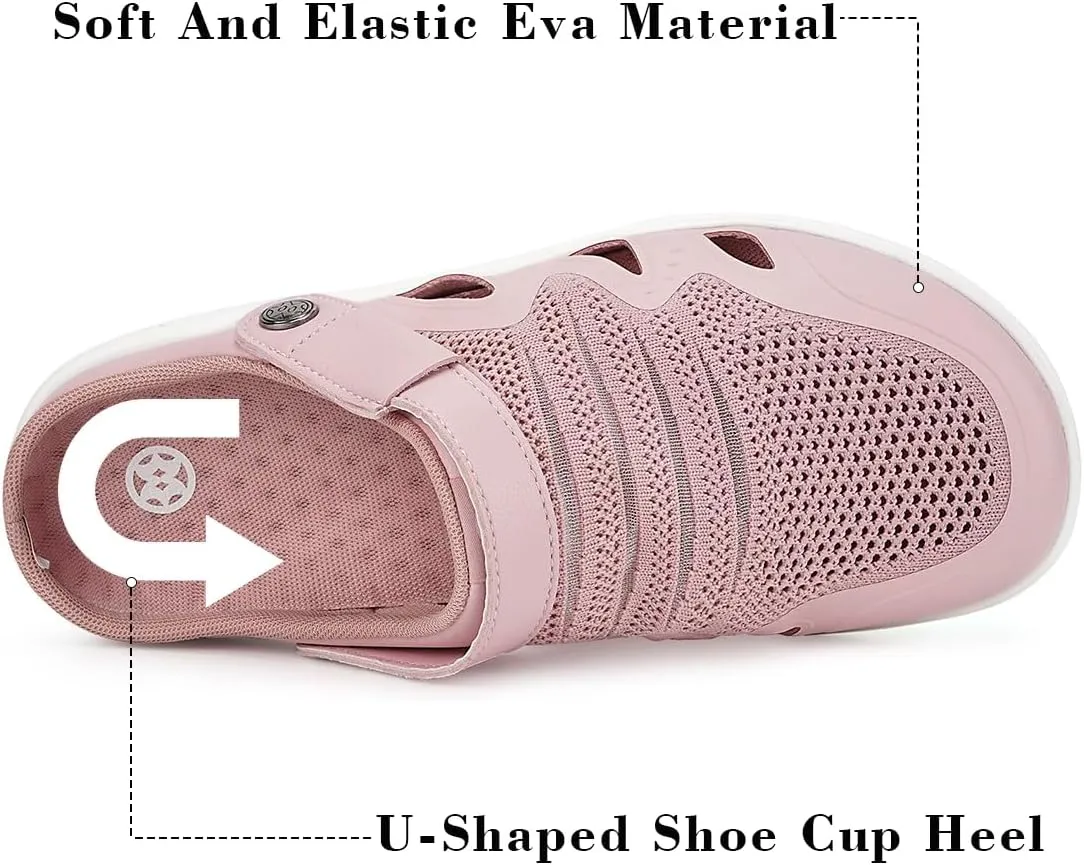 Men's Women's Clogs Garden Shoes Slip On Sandals Breathable Summer Orthotic Walking Slippers with Plantar Fasciitis Soles