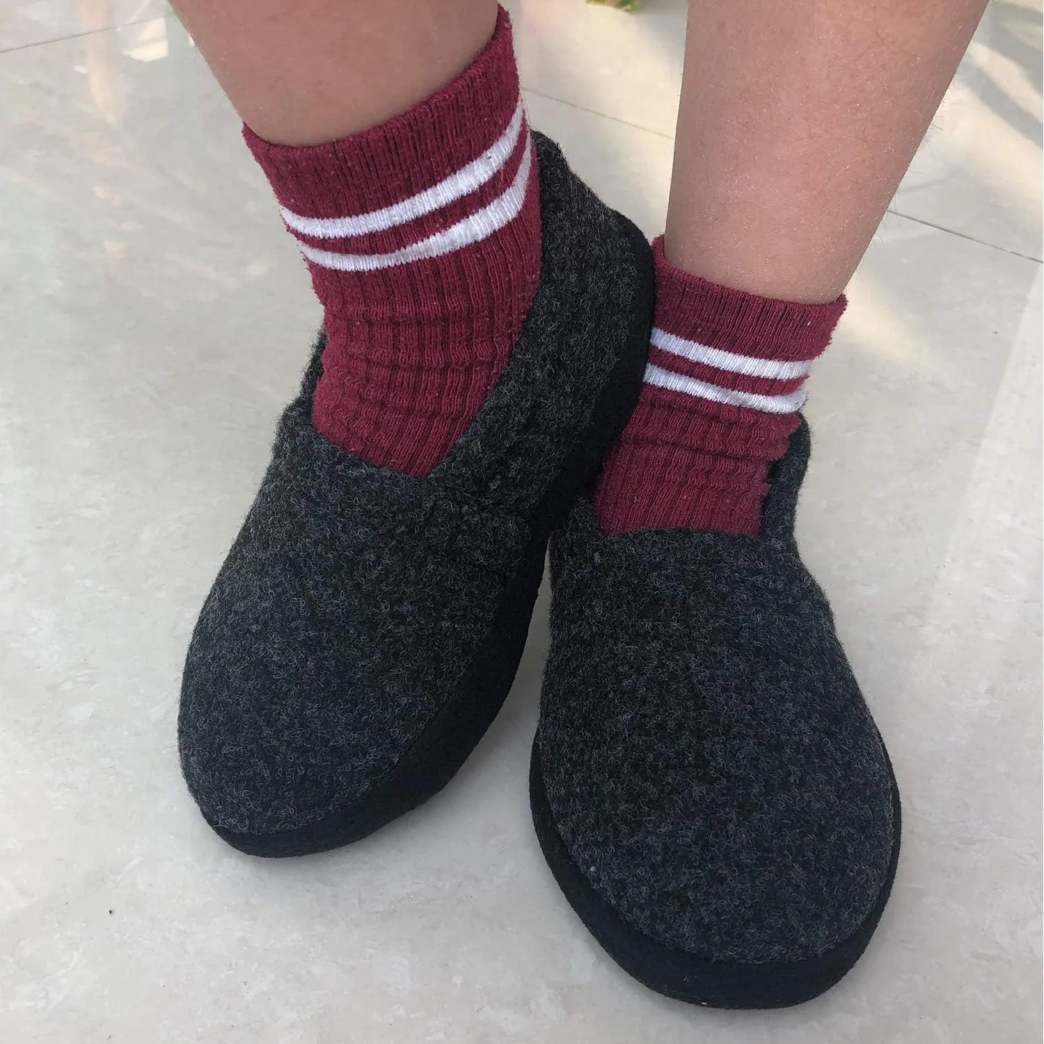 MIXIN Little/Big Kid Boy's Slippers House Shoes Indoor Outdoor with Anti Slip Sole