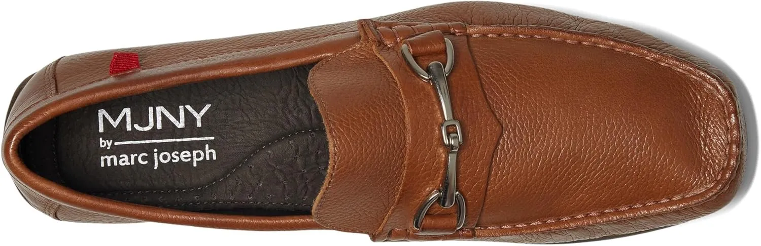 MJNY Mens Casual Comfortable Genuine Leather Lightweight Driving Moccasins Classic Fashion Buckle Loafer Slip On Breathable Driving Loafer