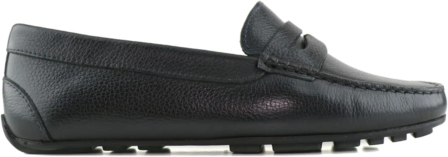 MJNY Womens Casual Comfortable Genuine Leather Lightweight Driving Moccasins Classic Fashion Penny Slip On Ladies Driving Loafer Flat Shoes