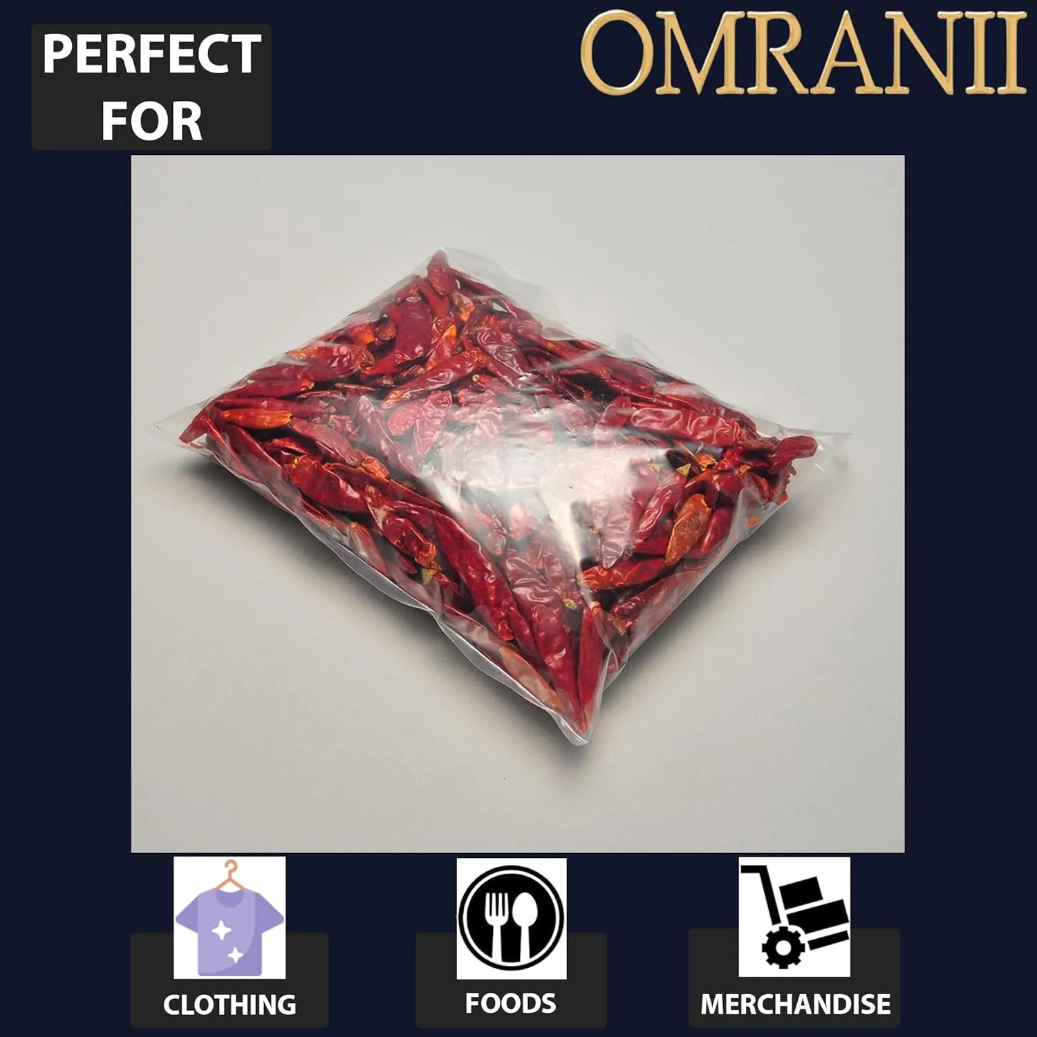Multiple Sizes Clear Flat Poly Bags, 1Mil 10" X 16" & 100 Bags | Low-Density Polyethylene (LDPE), Flat Open Top Plastic Packaging Packing | Flexible and Durable Plastic Bags