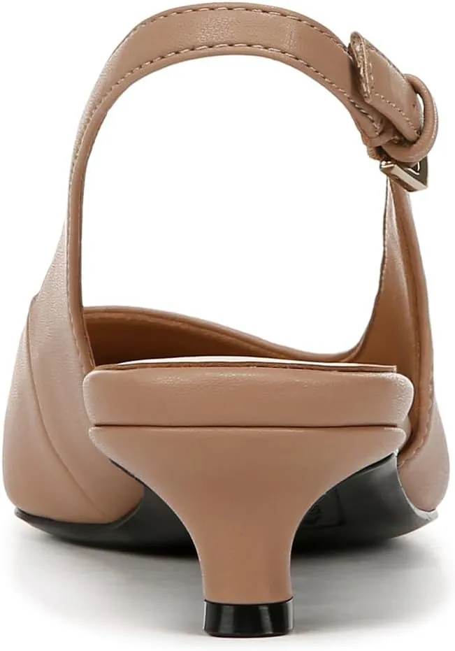 Naturalizer Womens Gazing Cap Toe Slingback Kitten Heel