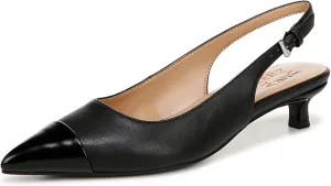 Naturalizer Womens Gazing Cap Toe Slingback Kitten Heel