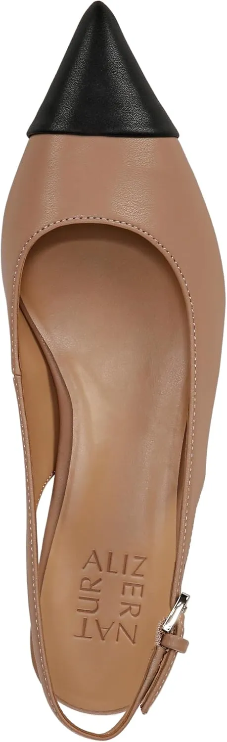 Naturalizer Womens Gazing Cap Toe Slingback Kitten Heel
