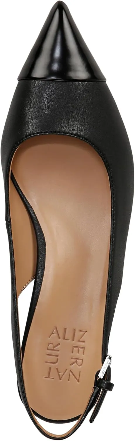 Naturalizer Womens Gazing Cap Toe Slingback Kitten Heel