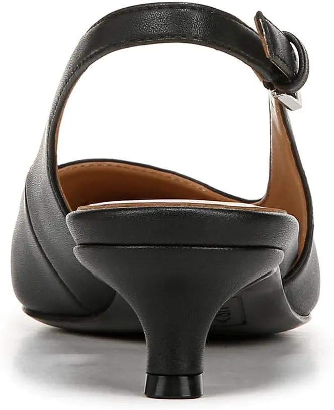 Naturalizer Womens Gazing Cap Toe Slingback Kitten Heel