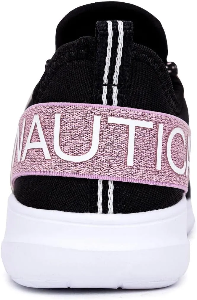 Nautica Kids Girls Metallic Fashion Sneaker Lace-Up Athletic Running Shoe I kappil I (Big Kid - Little Kid - Toddler)