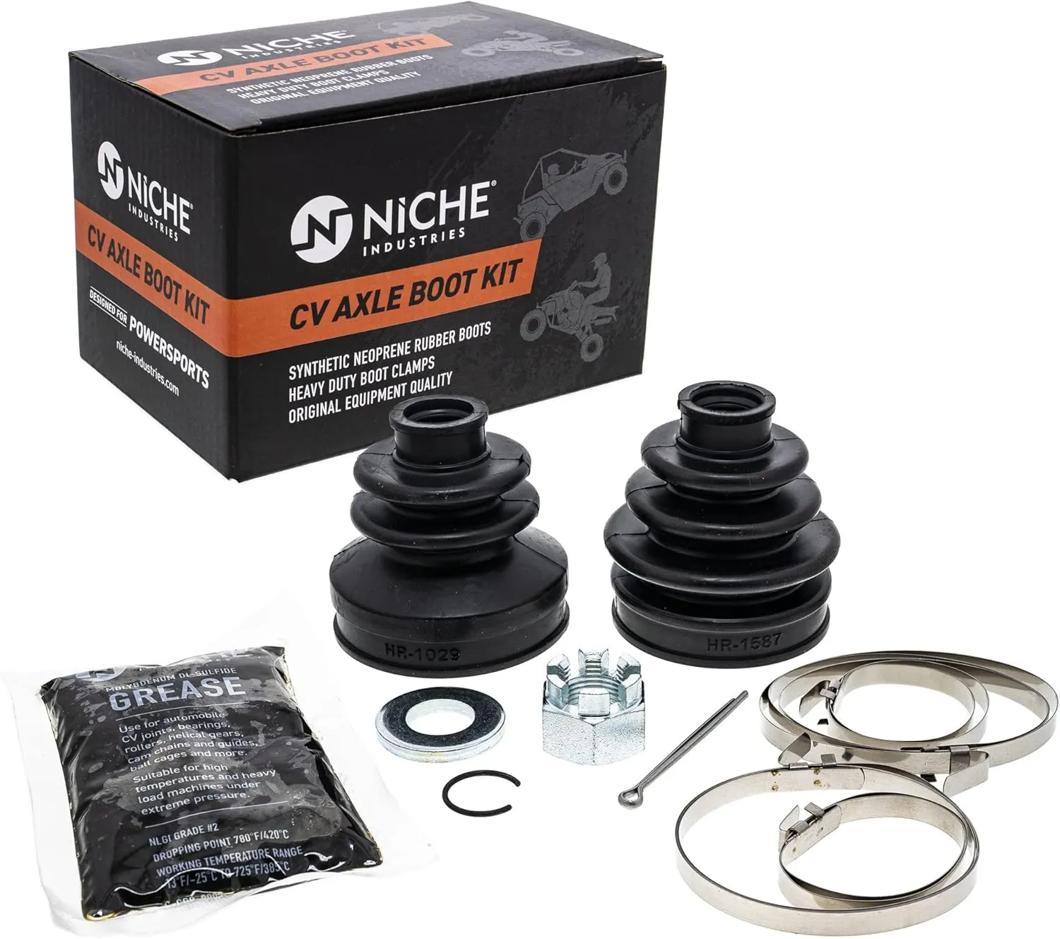 NICHE Front CV Axle Boot Kit For Can-Am 705400126 705400127 400 500 Outlander Traxter Max ATV