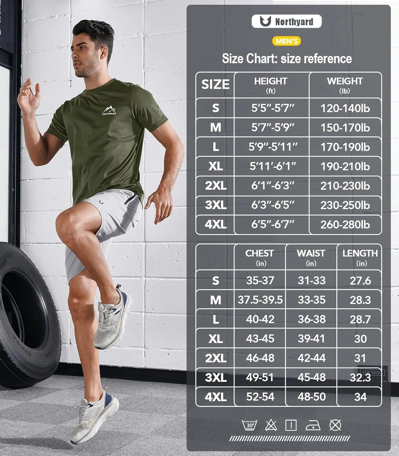 NORTHYARD Men's UPF 50  Sun Protection Shirts Swim SPF UV Quick Dry Short Sleeve T-Shirts for Athletic Fishing Rash Guard