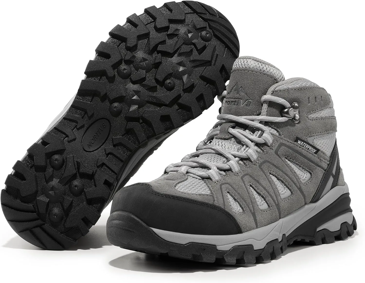 NORTIV 8 Women's Waterproof Hiking Boots Outdoor Trekking Camping Trail Hiking Boot