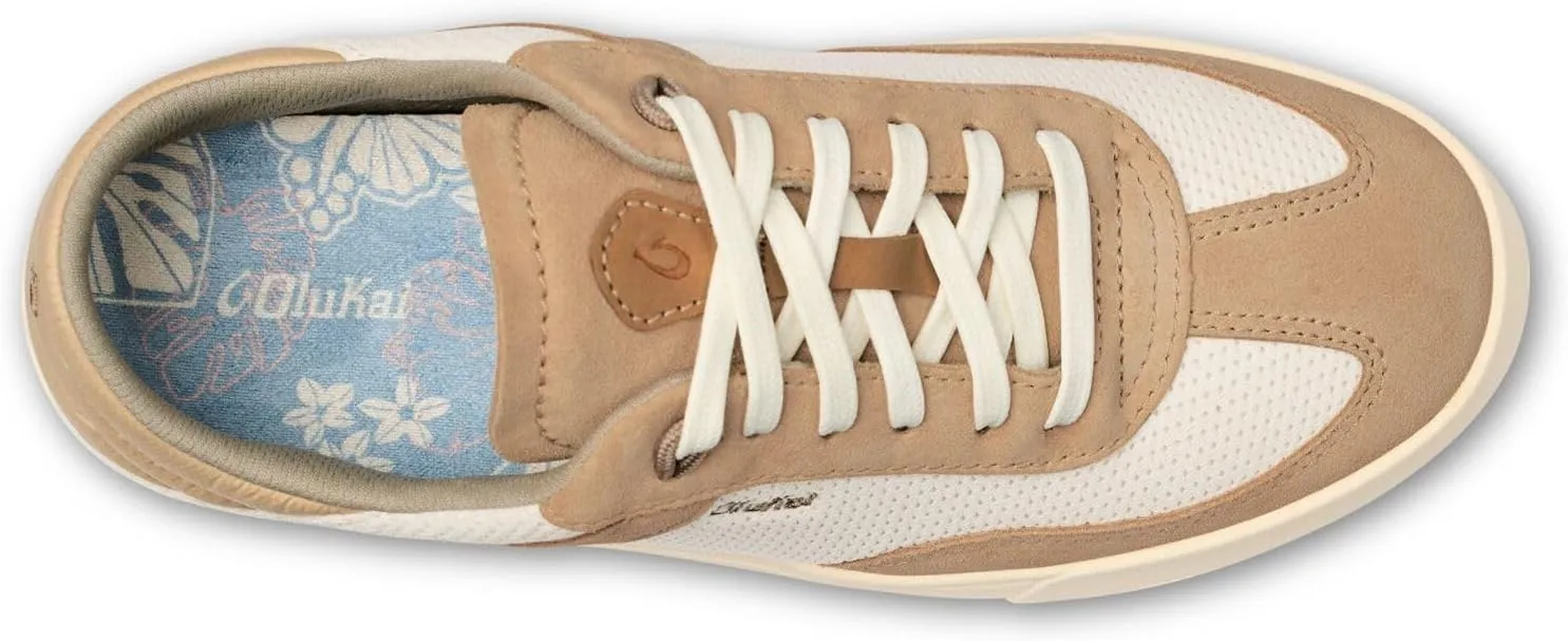 OLUKAI Kilea Women's Everyday Sneaker, Classic Lace-Up Design & Countoured Footbed, Comfort Fit & Wet Grip Rubber Soles, Durable & Supportive