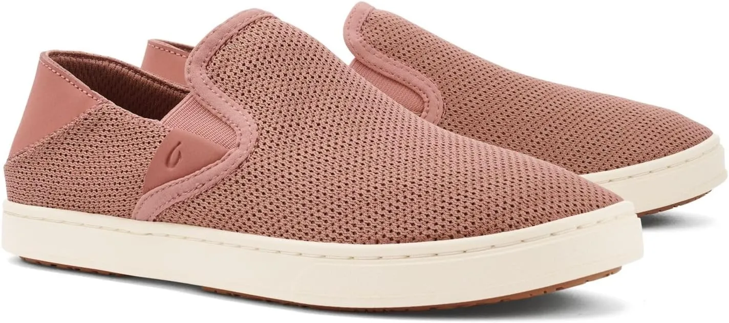 OLUKAI Pehuea Women's Slip On Sneakers, Casual Everyday Shoes with Easy On & Off Design, Breathable Mesh & Drop-in Heel, All-Day Comfort & Support