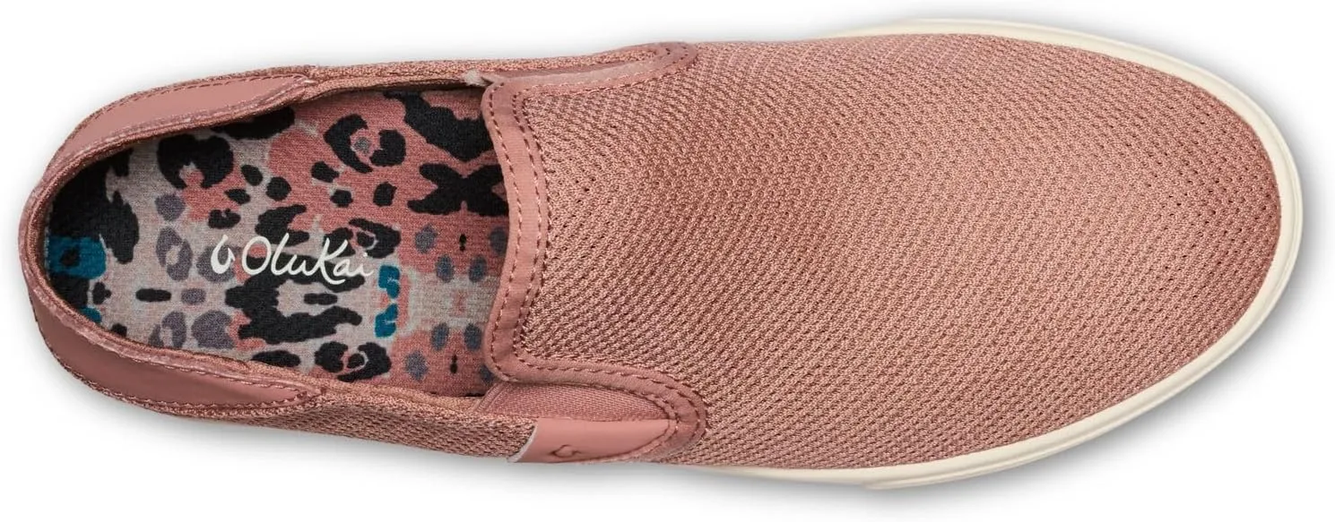 OLUKAI Pehuea Women's Slip On Sneakers, Casual Everyday Shoes with Easy On & Off Design, Breathable Mesh & Drop-in Heel, All-Day Comfort & Support