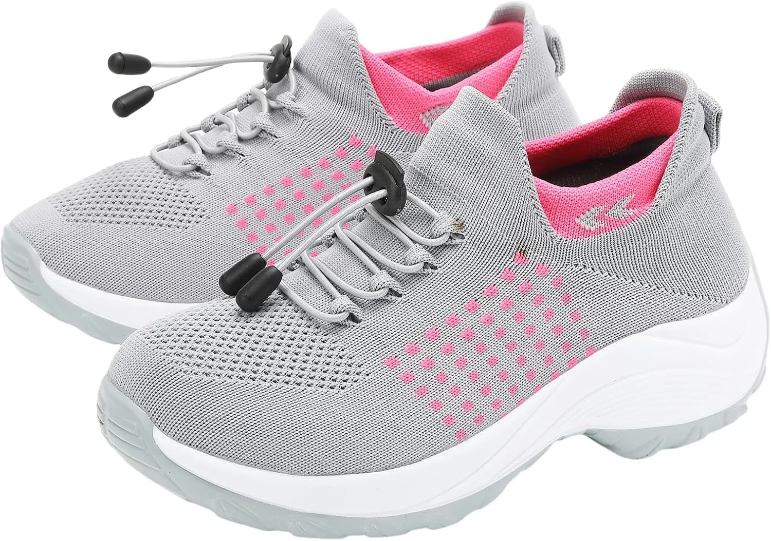 Orthopedic Shoes for Women Men Adjustable Elastic Strap Breathable Sneakers,Lightweight Non Slip Air Cushion Running Walking Sneakers,Outdoor Athletic Waterproof Soles Shoes with Arch Support