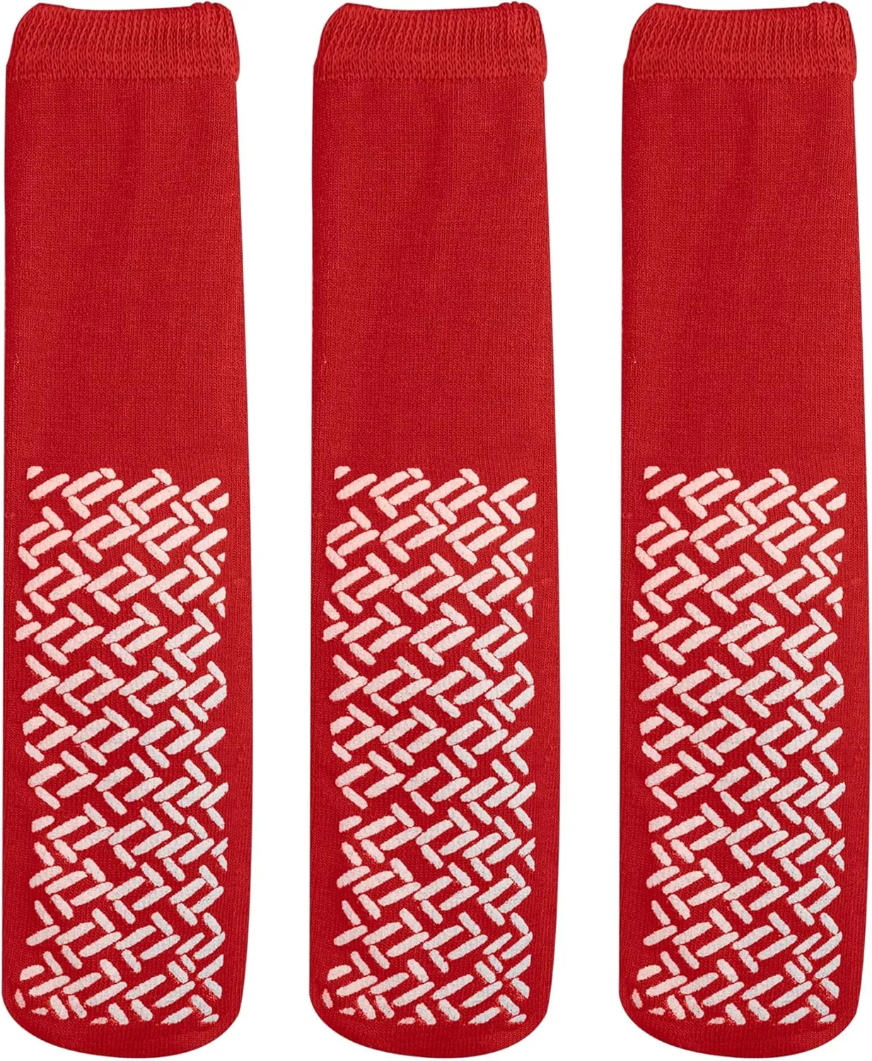 Pack of 3 Pairs - XXXL Wide Non-Skid Slipper Socks for People W/Swollen feet Diabetes