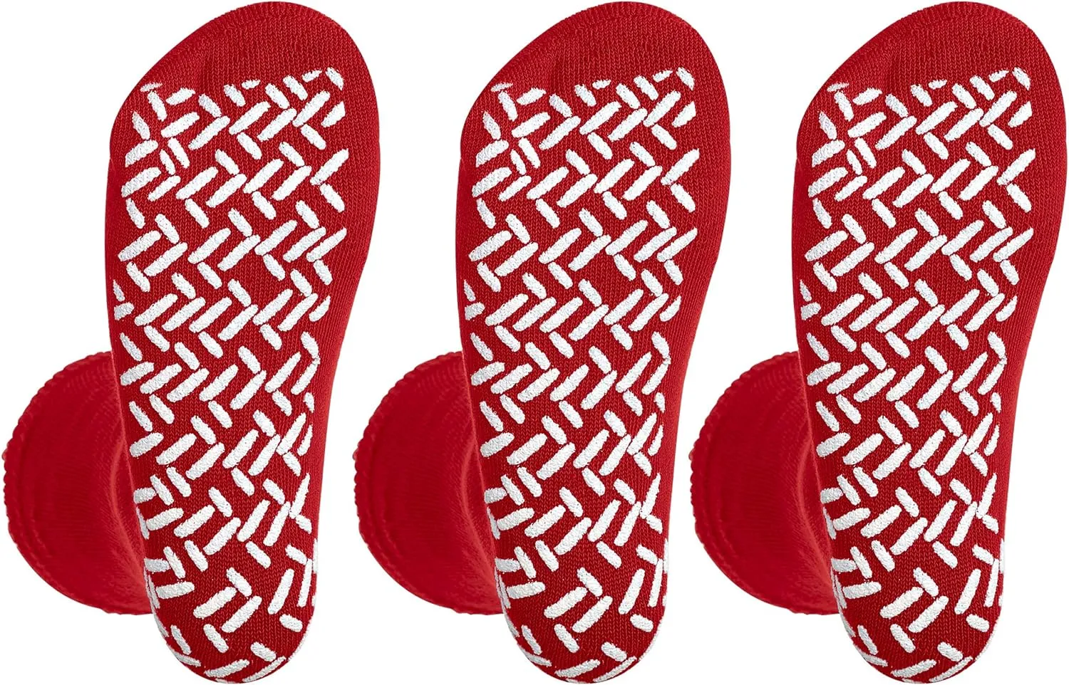 Pack of 3 Pairs - XXXL Wide Non-Skid Slipper Socks for People W/Swollen feet Diabetes