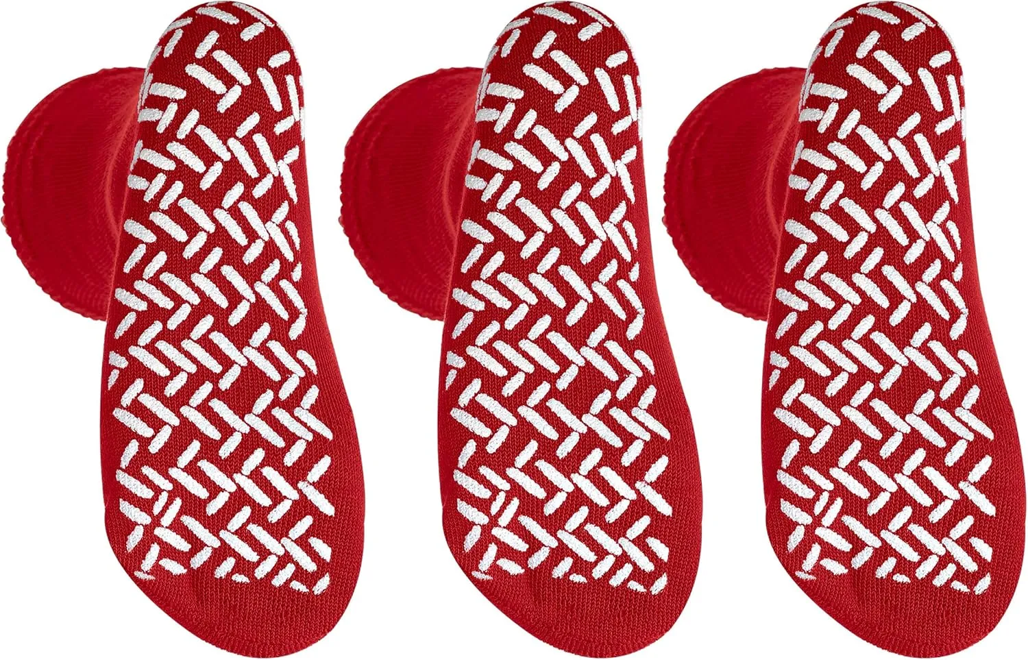 Pack of 3 Pairs - XXXL Wide Non-Skid Slipper Socks for People W/Swollen feet Diabetes