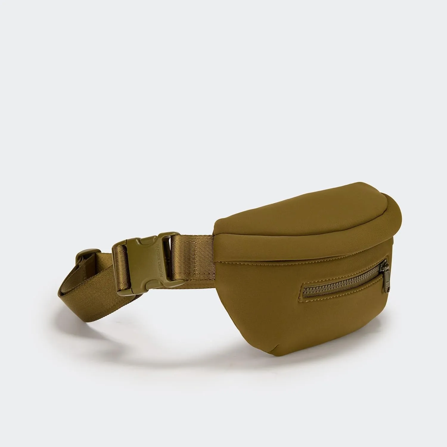 Pander 1L Fanny Pack - 3 Pockets Neoprene Waist Bag for Men & Women Fashion Water Resistant Hip Bum Bag with Adjustable Belt for Running Travel Hiking Workout Sports (Dark Moss) 1