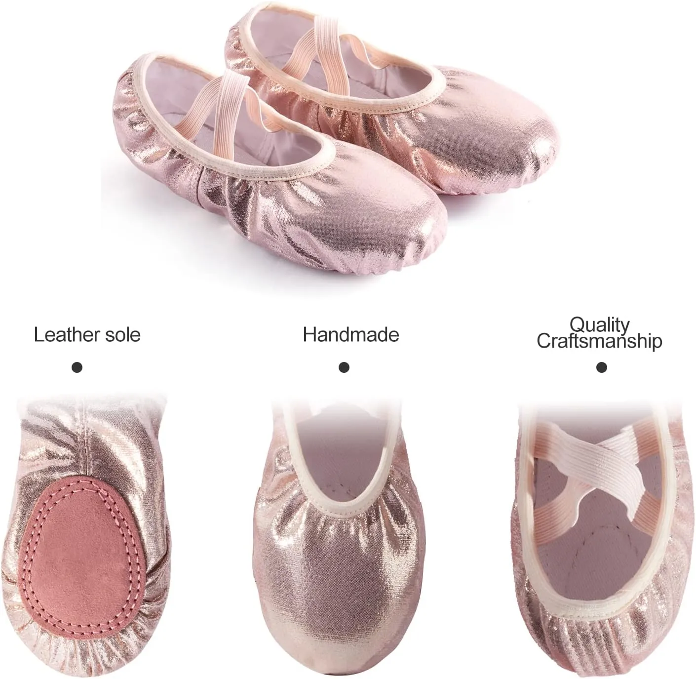 Phineein Girls Ballet Shoes for Practice Ballet Slipper for Dancing
