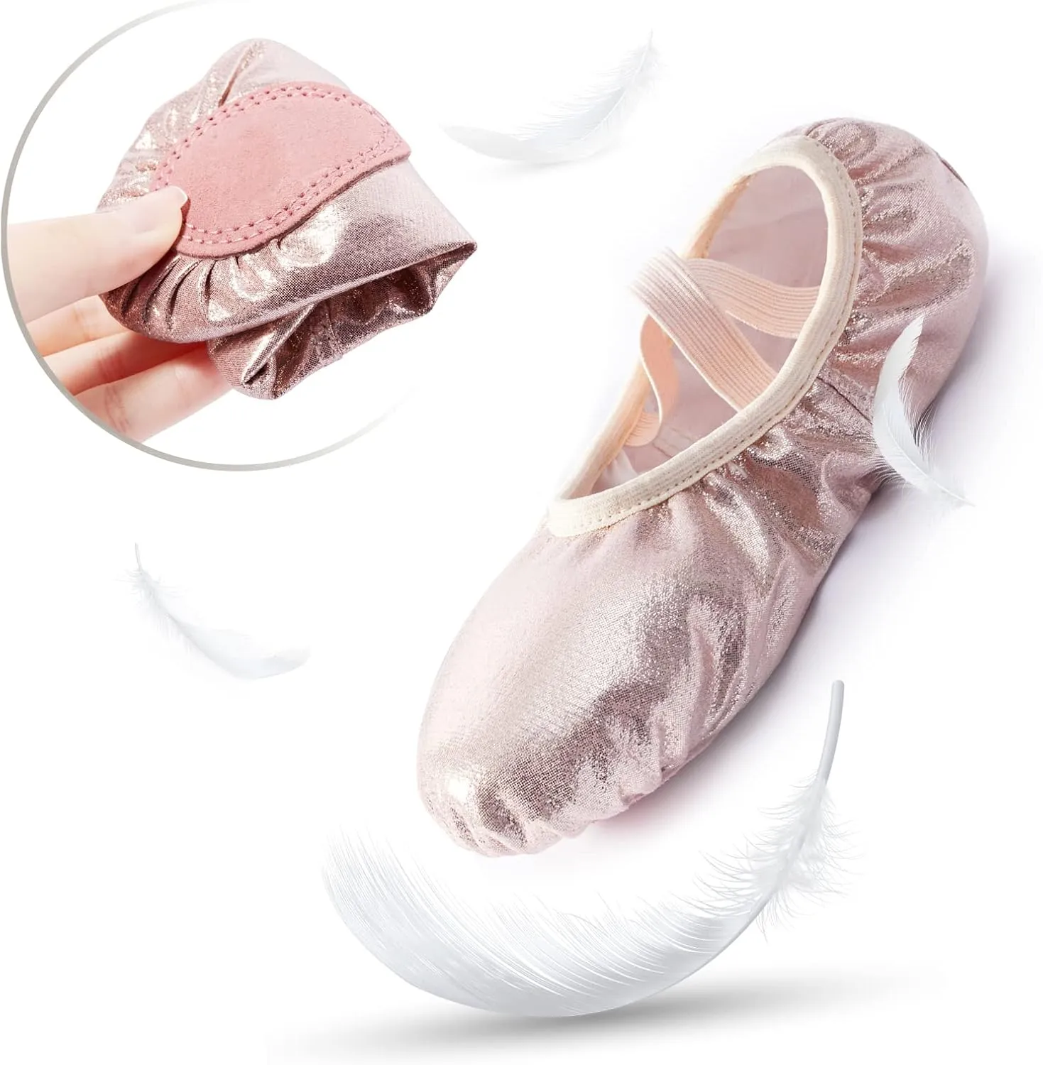 Phineein Girls Ballet Shoes for Practice Ballet Slipper for Dancing