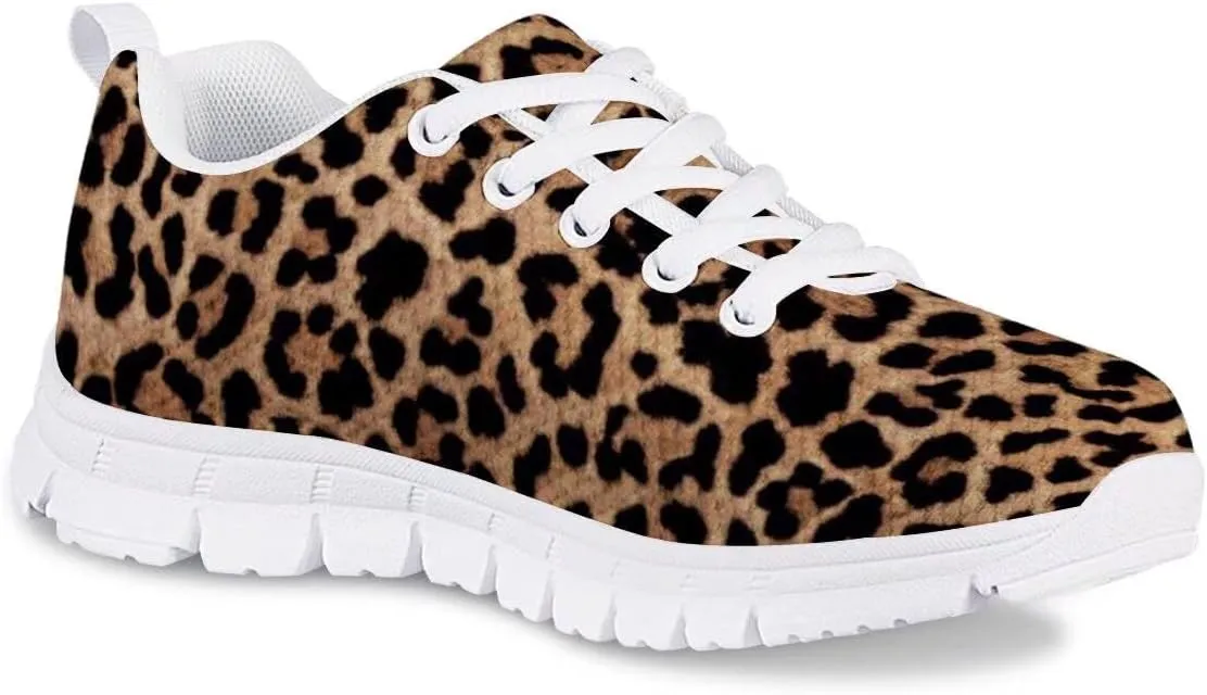 PinUp Angel Kid Girls Running Sports Sneakers Cute Casual Leopard/Floral Print Walking Shoes