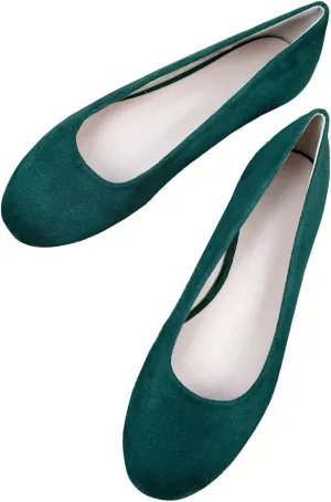 SAILING LU Pointy Toe Shoes Women Ballet Flats Comfort Solid Flat Shoes for Women Work Slip On Moccasins