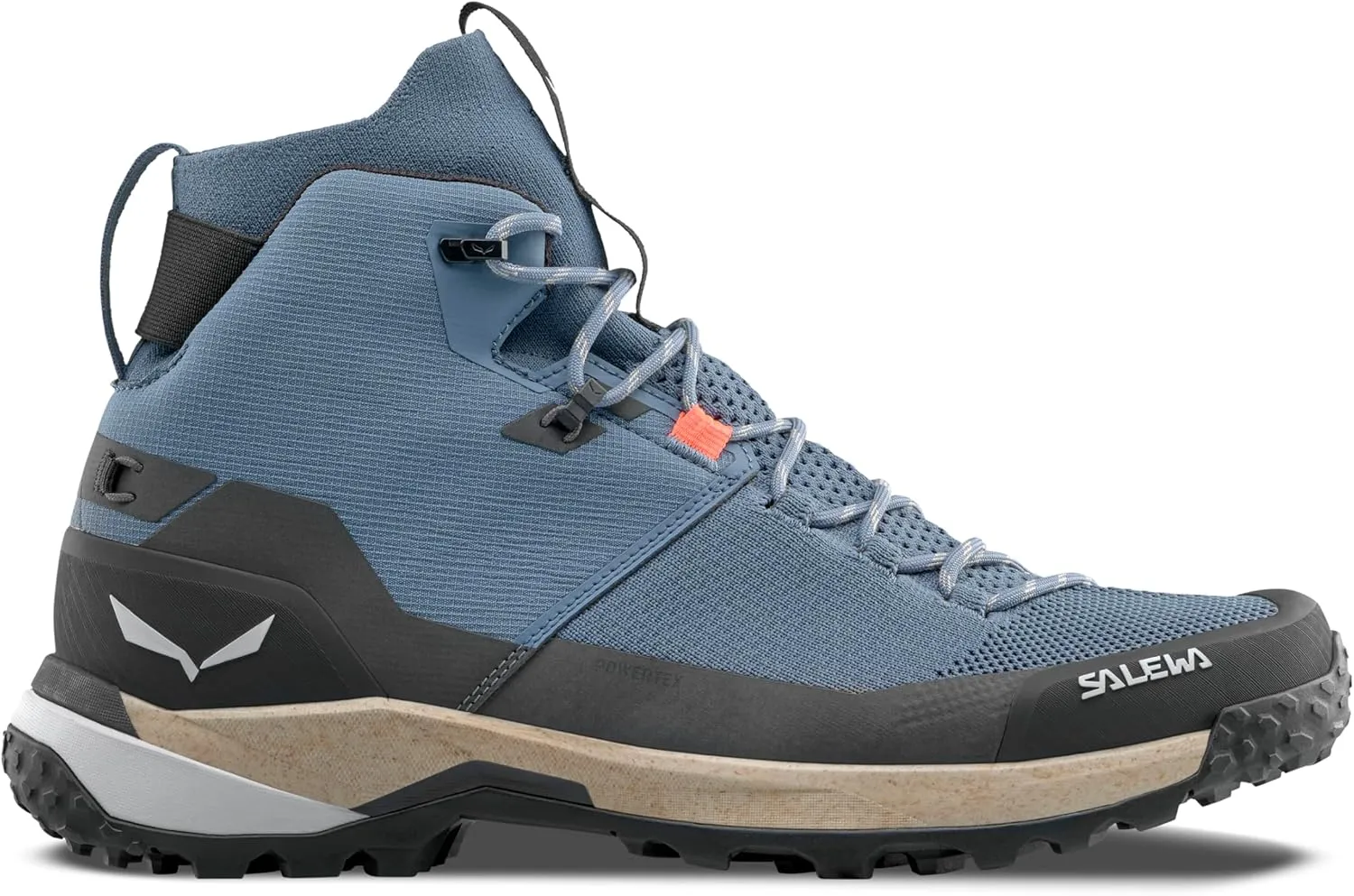 Salewa Men's Puez Knit Mid Powertex Waterproof Trail Boot for Hiking & Trekking