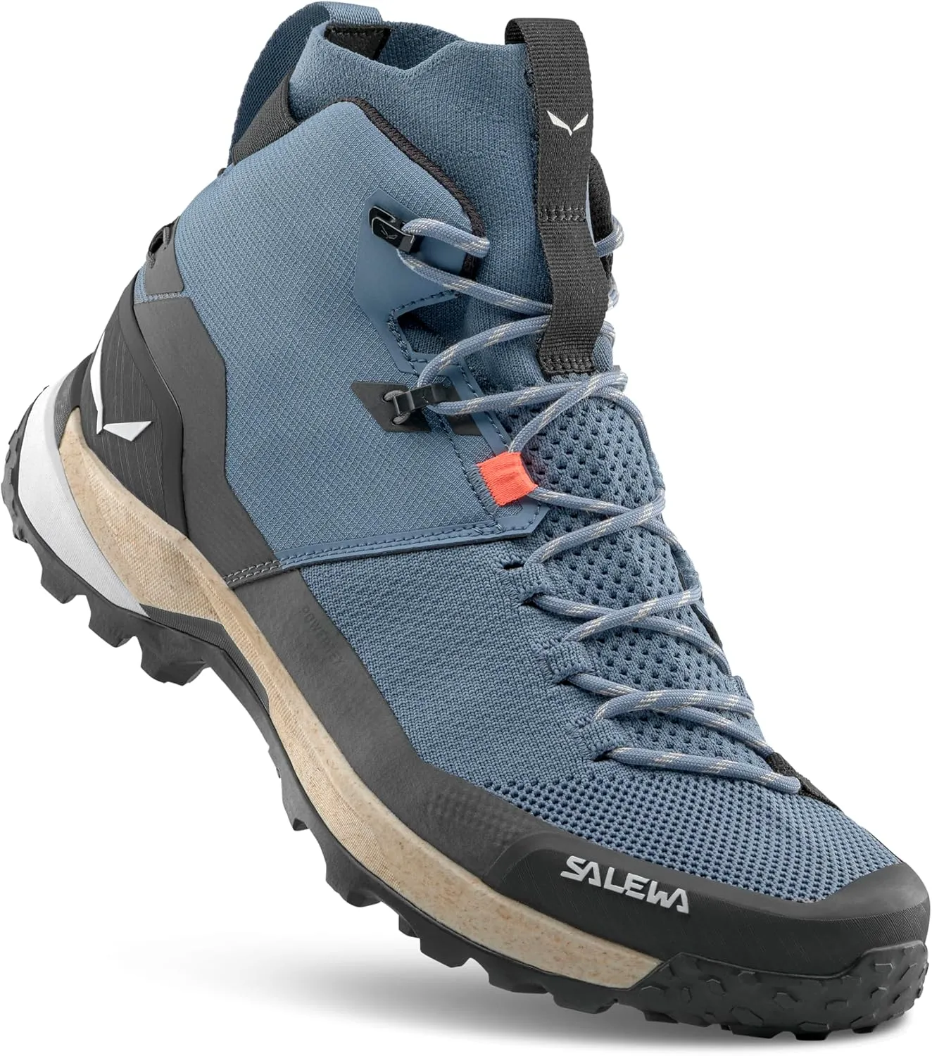 Salewa Men's Puez Knit Mid Powertex Waterproof Trail Boot for Hiking & Trekking