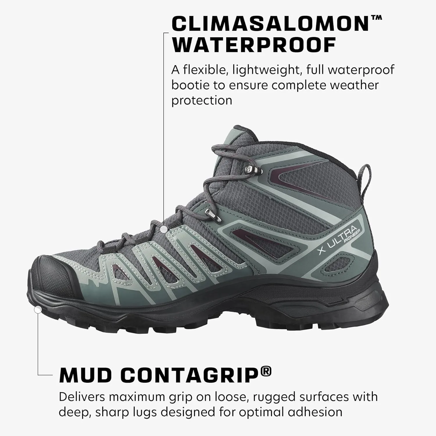 Salomon Women's X Ultra Pioneer Mid Climasalomon Waterproof Hiking Boot