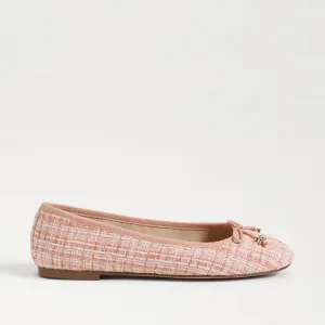 Sam Edelman Felicia Pink Salt Multi Luxe Slip On Round Toe Flexible Ballet Flats