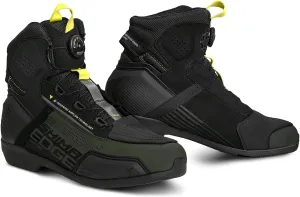 SHIMA Edge Vented, Motorcycle Shoes for Men - Breathable, Reinforced Street Riding Shoes with ATOP Closure System, Ankle Support, Anti-Slip Sole, Gear Pad (Khaki, 10)