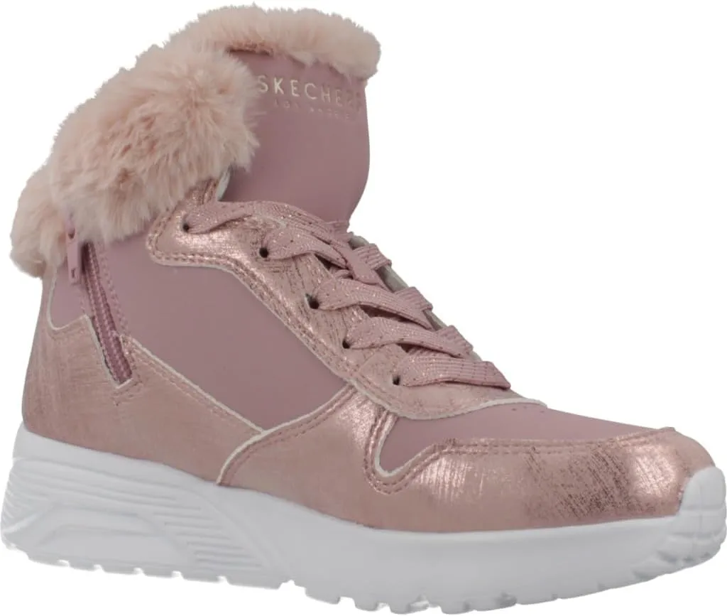 Skechers Girl's Uno Lite-Comfurt Collar Sneaker