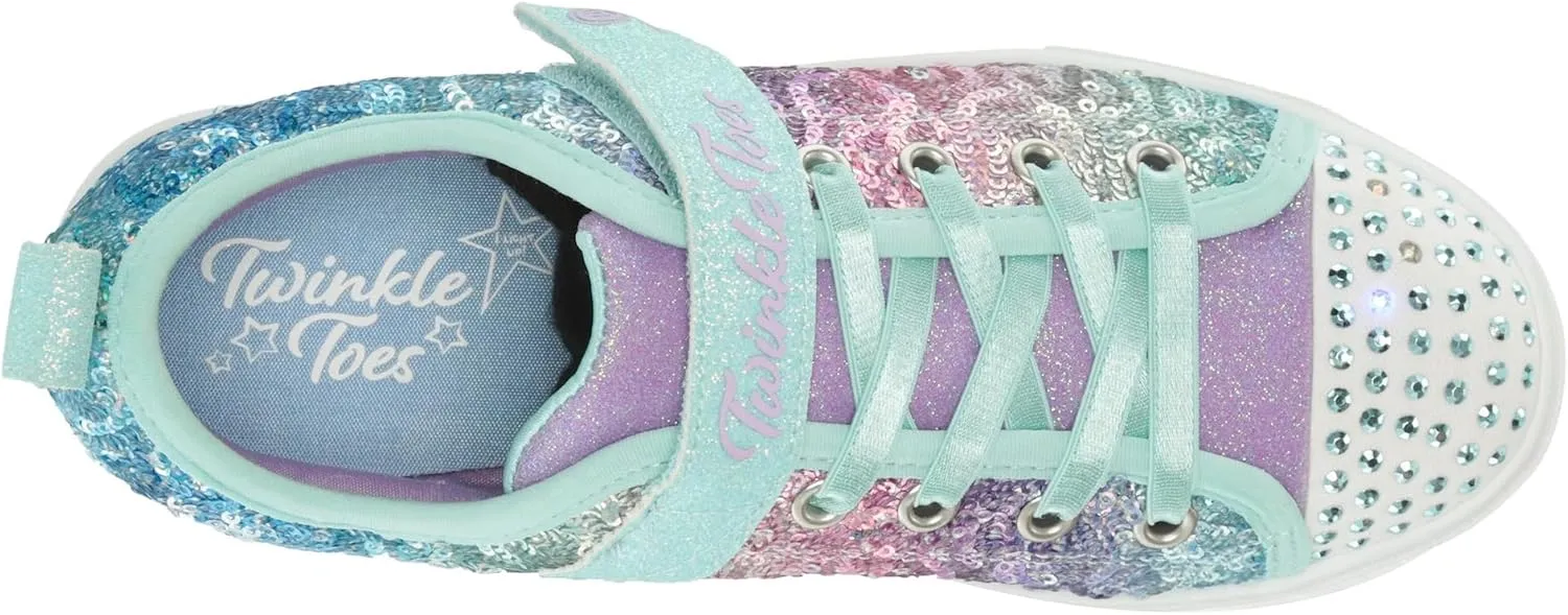 Skechers Unisex-Child Twinkle Sparks-Sequin Flash Sneaker