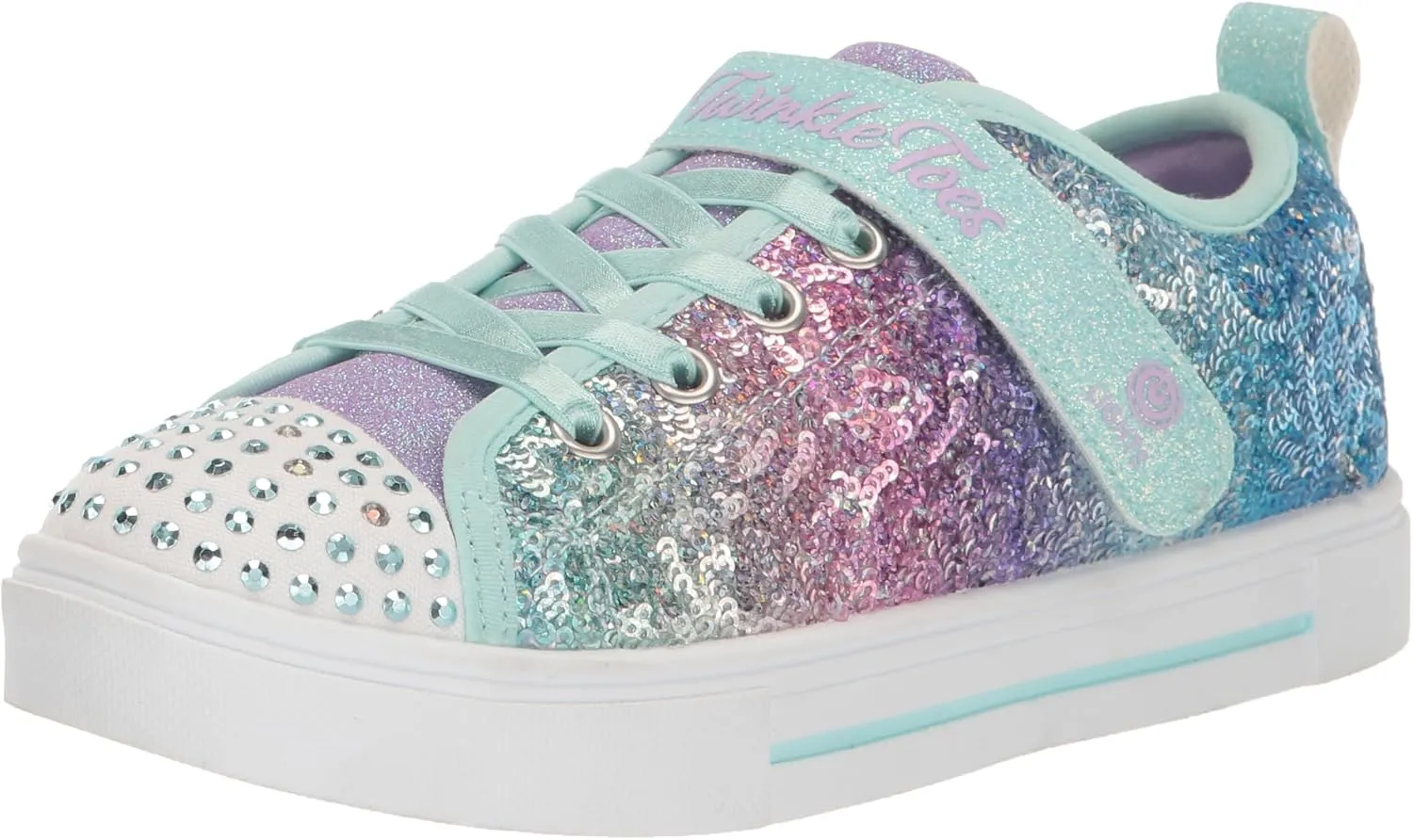 Skechers Unisex-Child Twinkle Sparks-Sequin Flash Sneaker