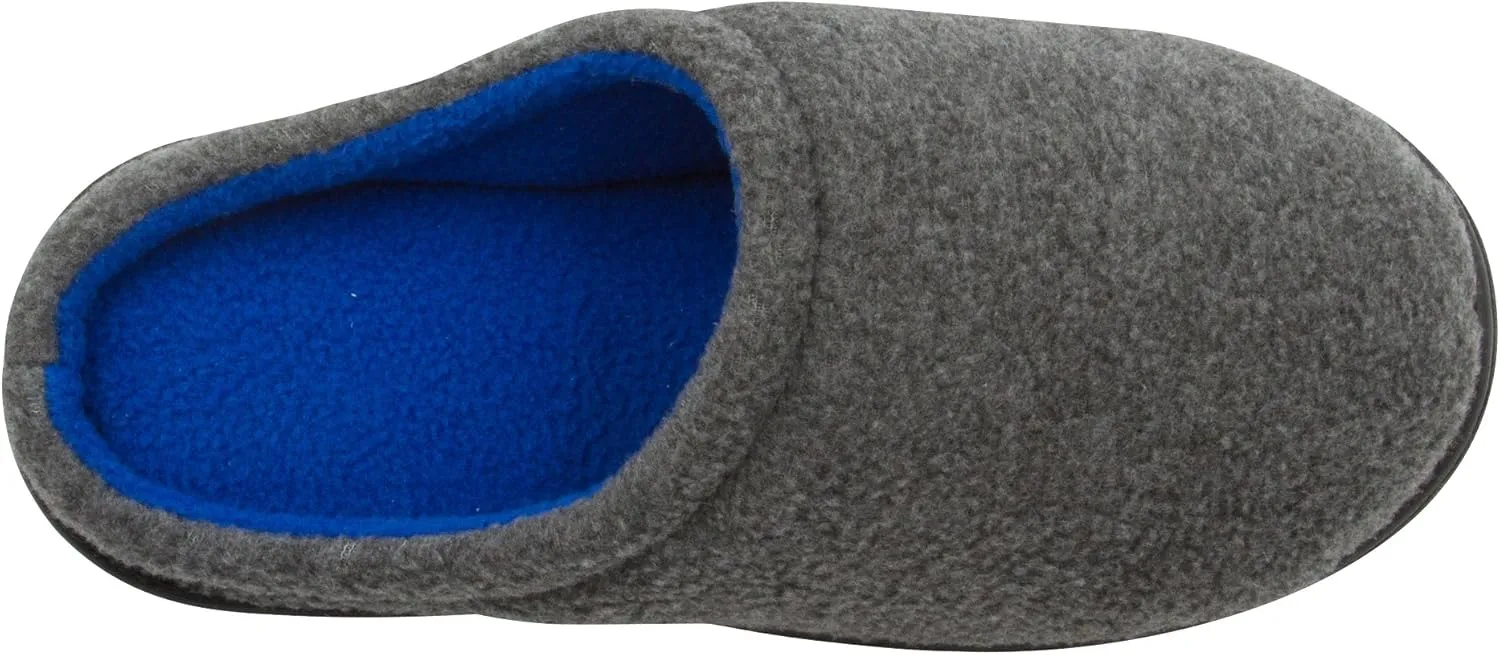 Skysole Boys Fleece Clog Slipper with Rugged Outsole