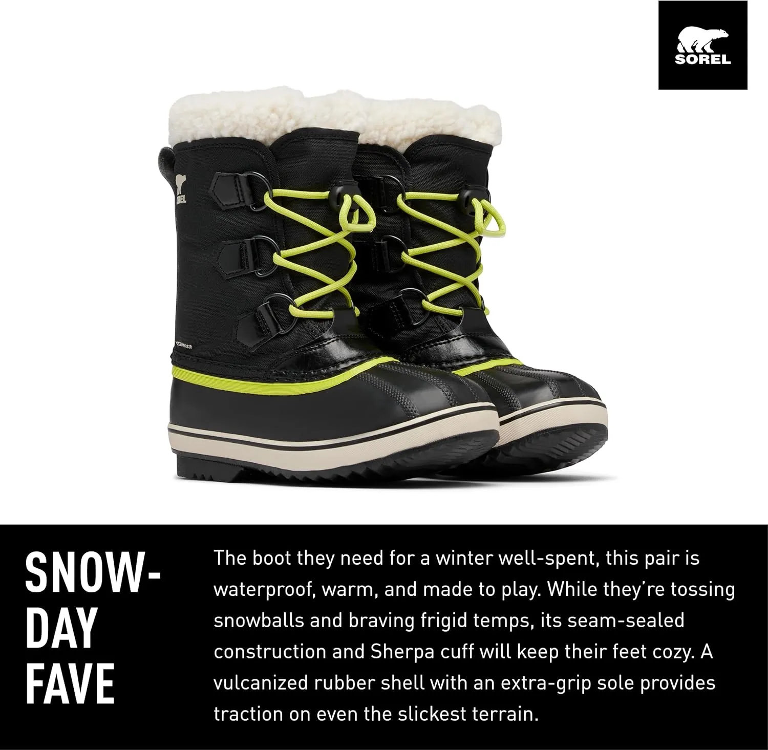 Sorel Children's Yoot Pac Nylon Waterproof Boot