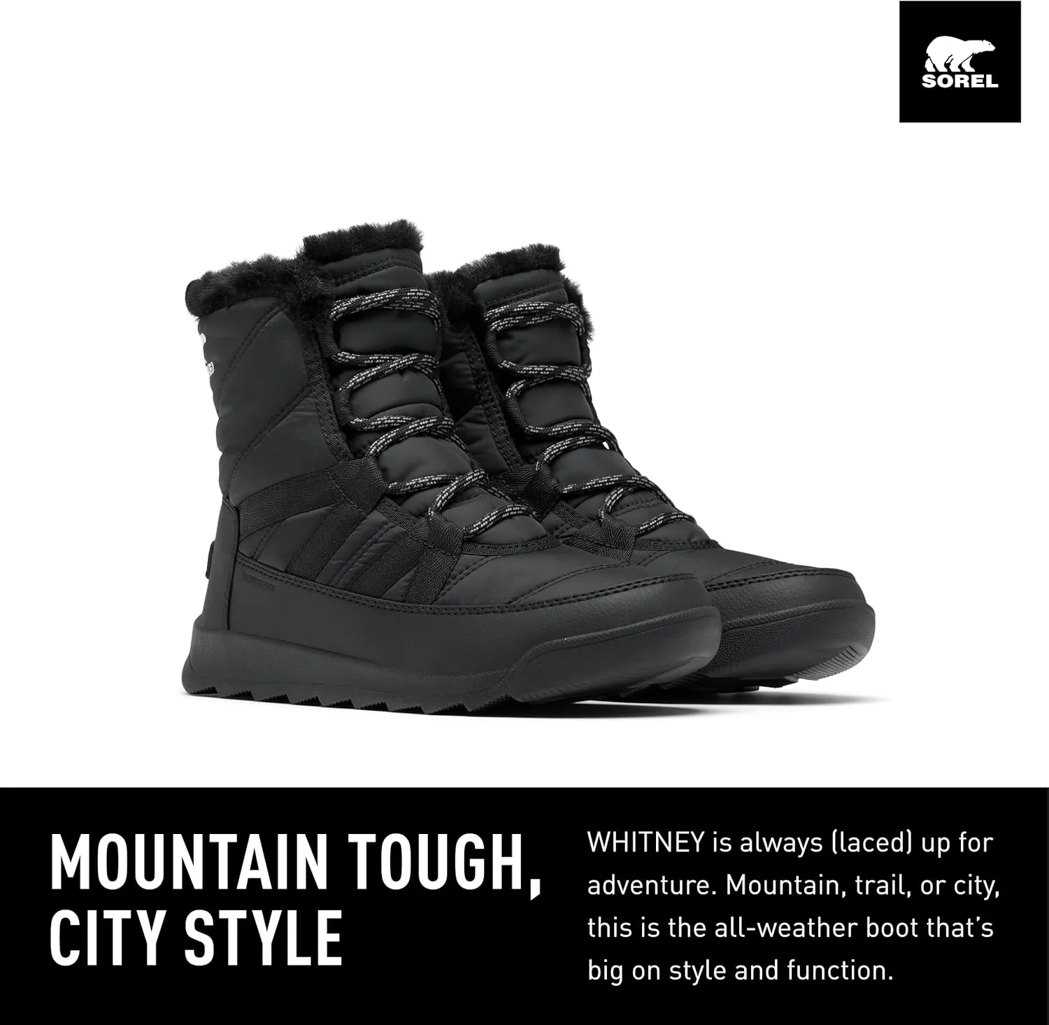 SOREL Women's Whitney ll Plus Lace Waterproof Boot