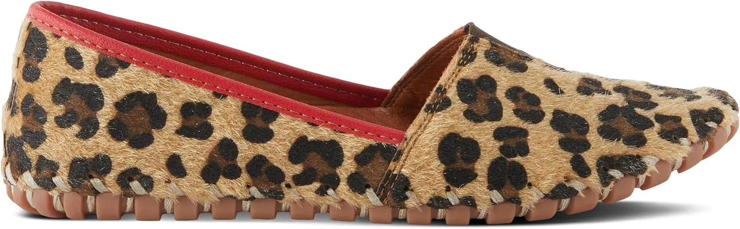 Spring Step Kathaleta-Hide Shoes for Women - Ladies Leather Booties with Rubber Outsole - Comfortable Slip-On Flat Shoes for Womens
