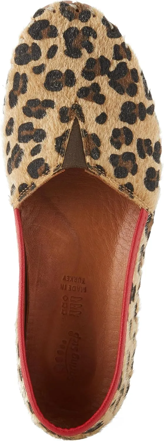 Spring Step Kathaleta-Hide Shoes for Women - Ladies Leather Booties with Rubber Outsole - Comfortable Slip-On Flat Shoes for Womens