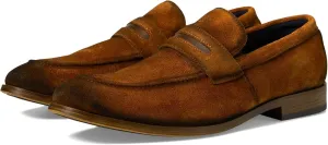Stacy Adams Men's Burke Penny Slip On Loafer, Copper, 11