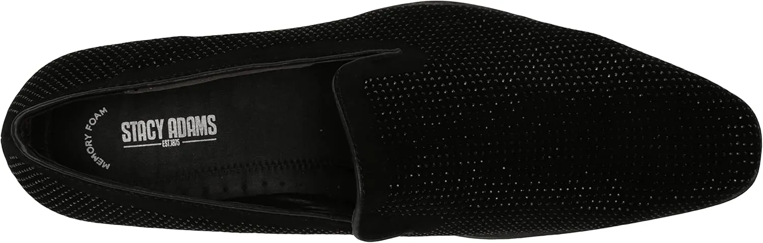 STACY ADAMS Men's Suave Rhinestone Slip on Loafer