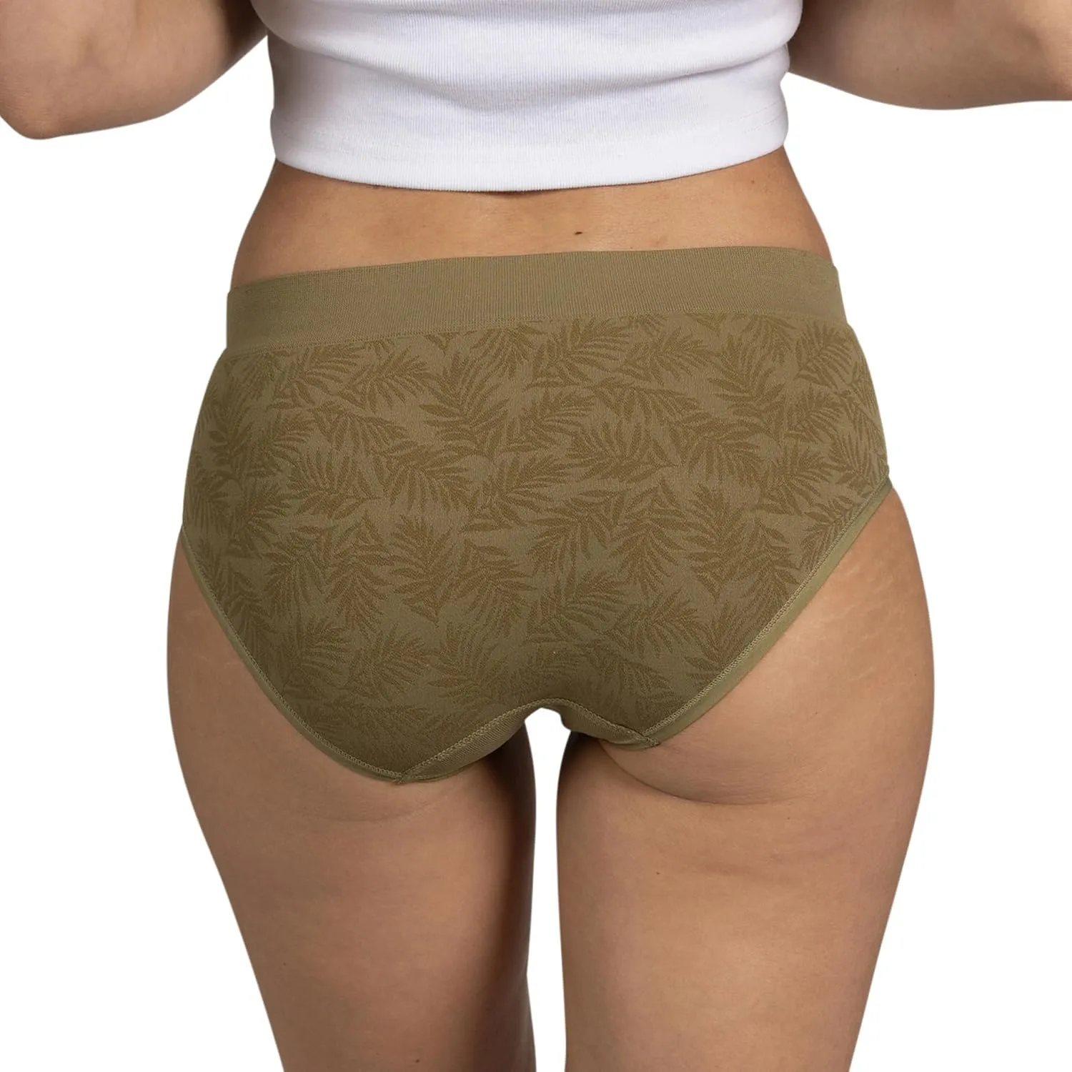 TAHARI Women's 5-Pack Seamless Hipster Underwear Invisible No Show Comfy Everyday Panties for Women