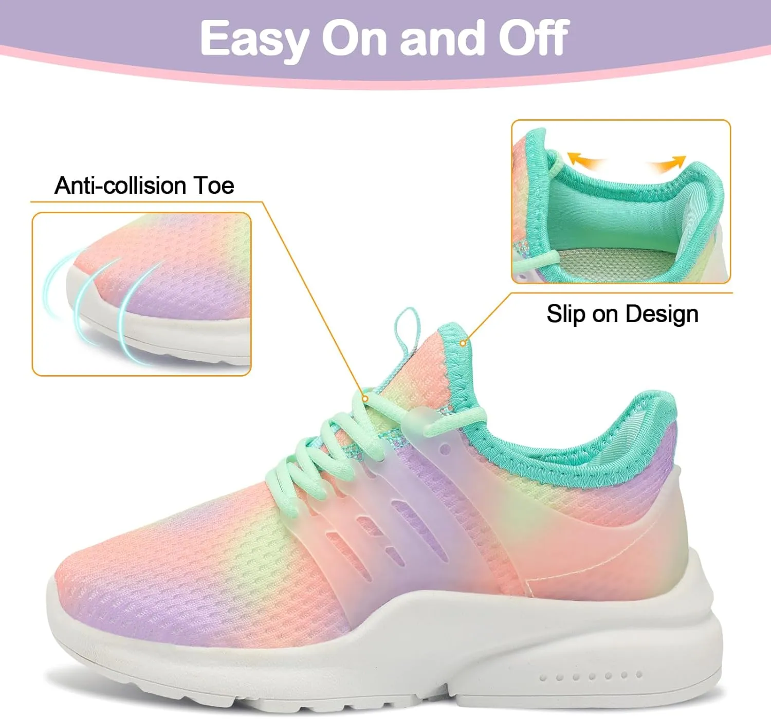 Troadlop Kids Sneaker Lightweight Breathable Running Tennis Boys Girls Shoes