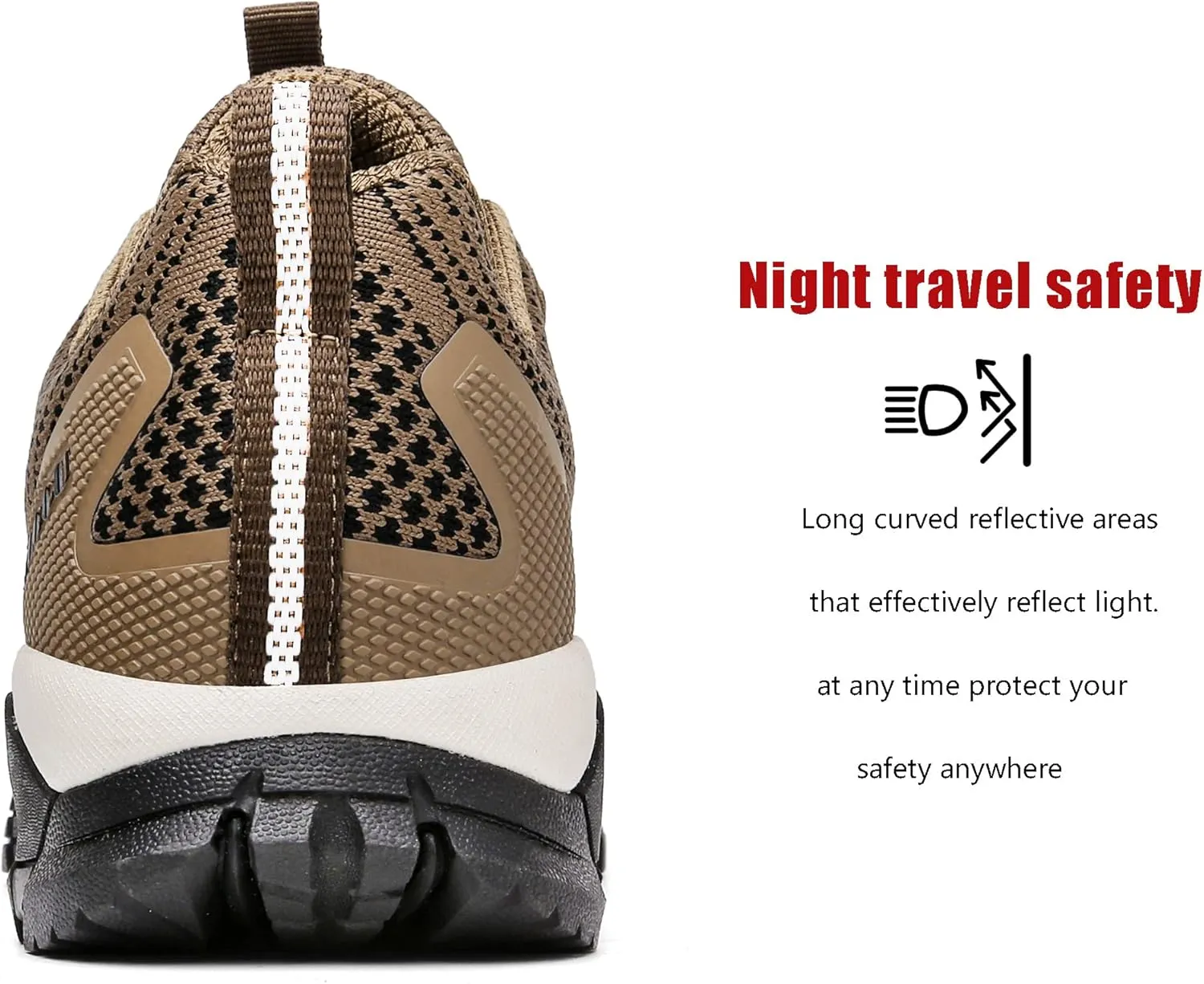 ulogu Women's Waterproof Hiking Shoes Lightweight Non-Slip Comfy All Day Walking Work Sneakers 6-Month Warranty