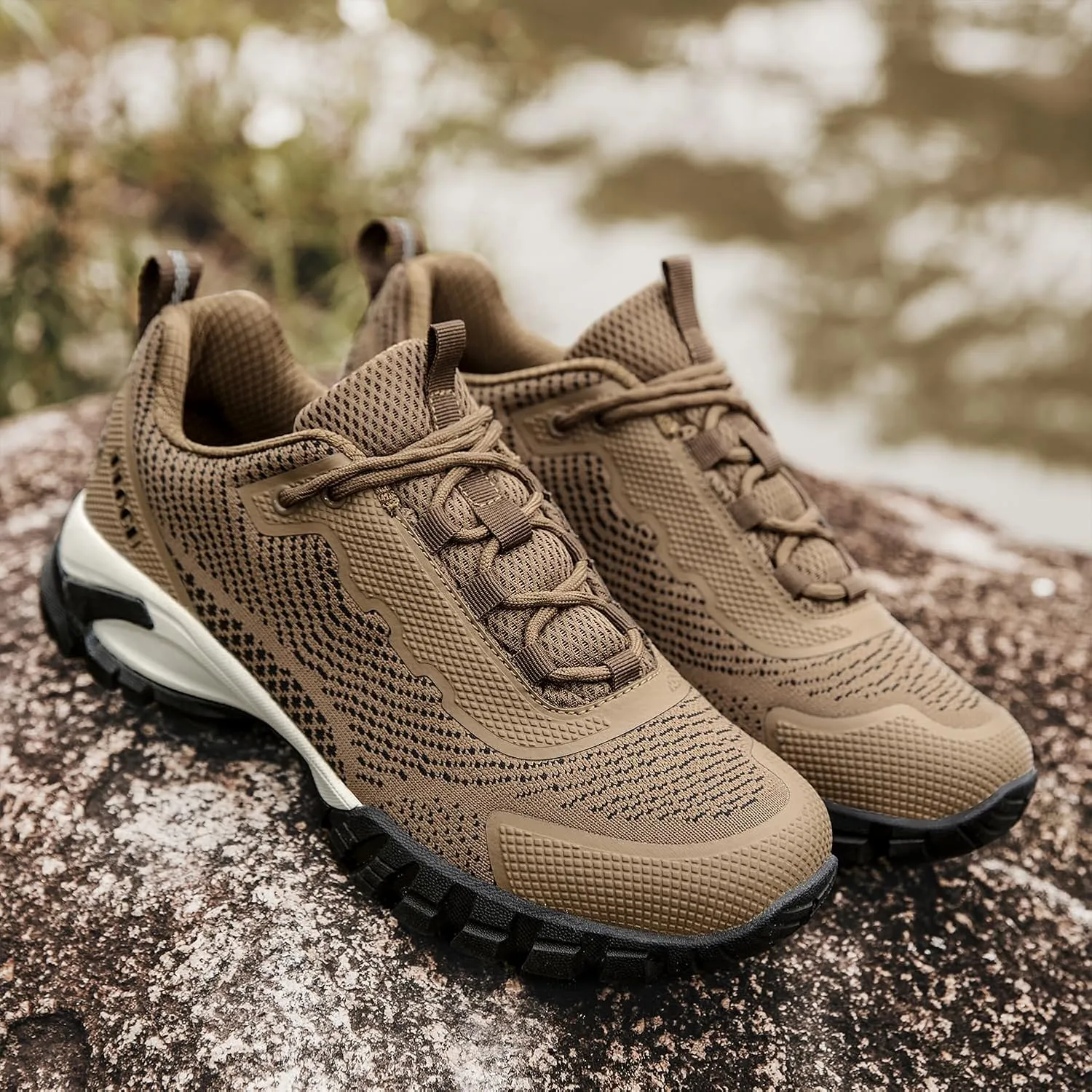 ulogu Women's Waterproof Hiking Shoes Lightweight Non-Slip Comfy All Day Walking Work Sneakers 6-Month Warranty