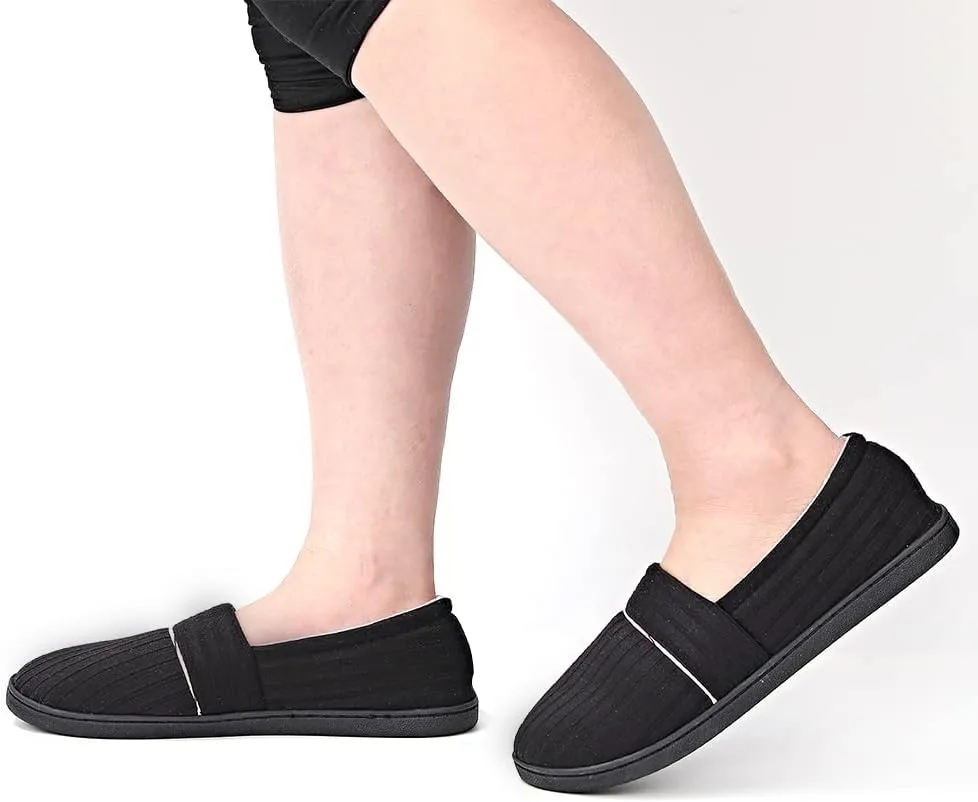 Urbancolor Women Washable Closed Back Indoor Slippers Anti-Slip House Slipper Breathable Home Shoes