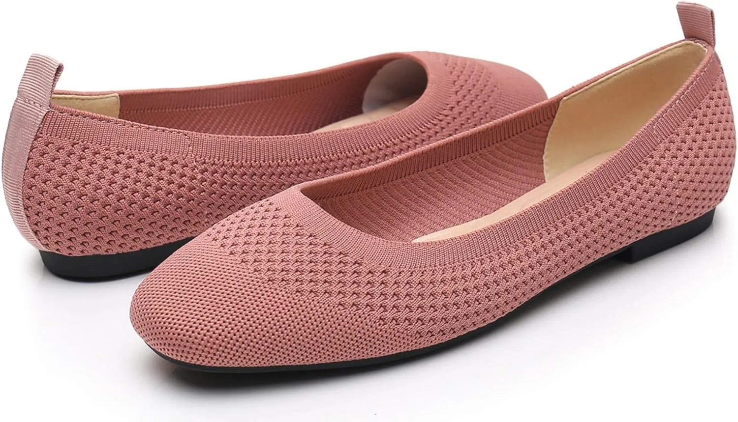 VenusCelia Women's Flexible Knit Flat Shoe