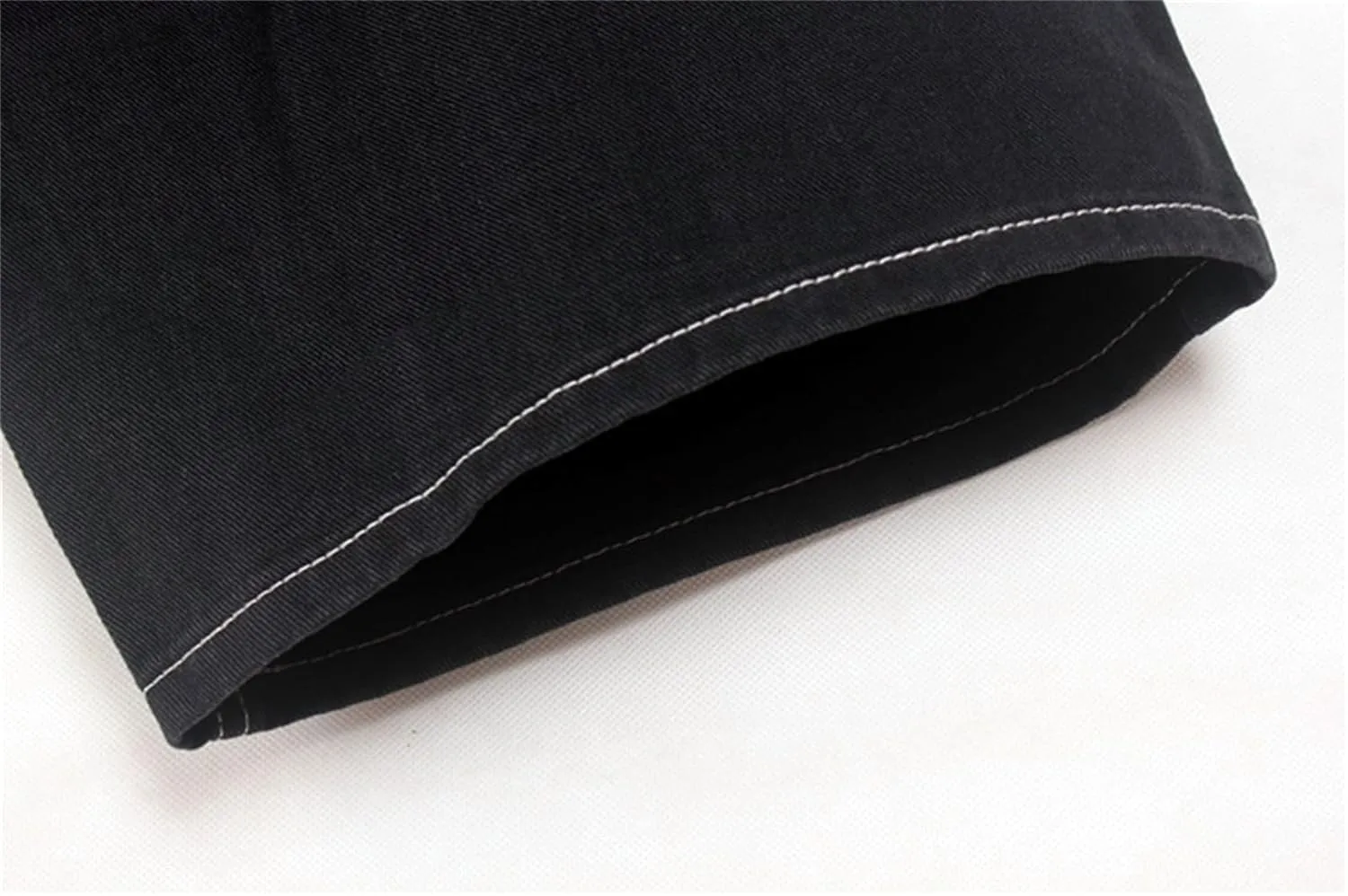Veroders Men's Summer Shorts Baggy Hip Hop Black Jeans - Casual Straight Short Skateboard Pants Loose Jogging Jeans